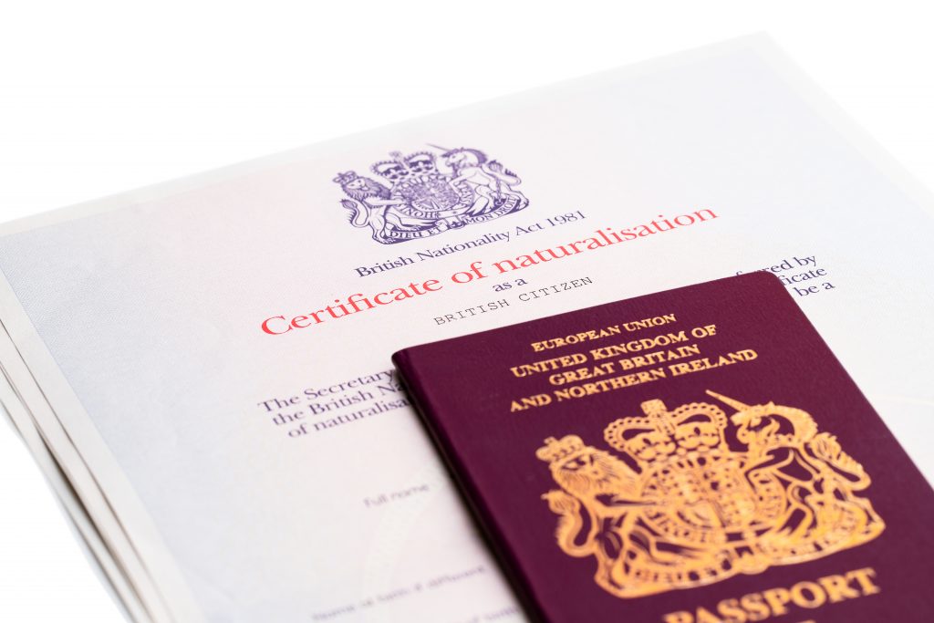 British Citizenship by Naturalisation Application