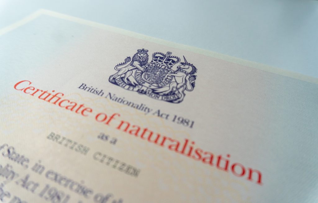 British Naturalisation Citizenship application online lawyer services