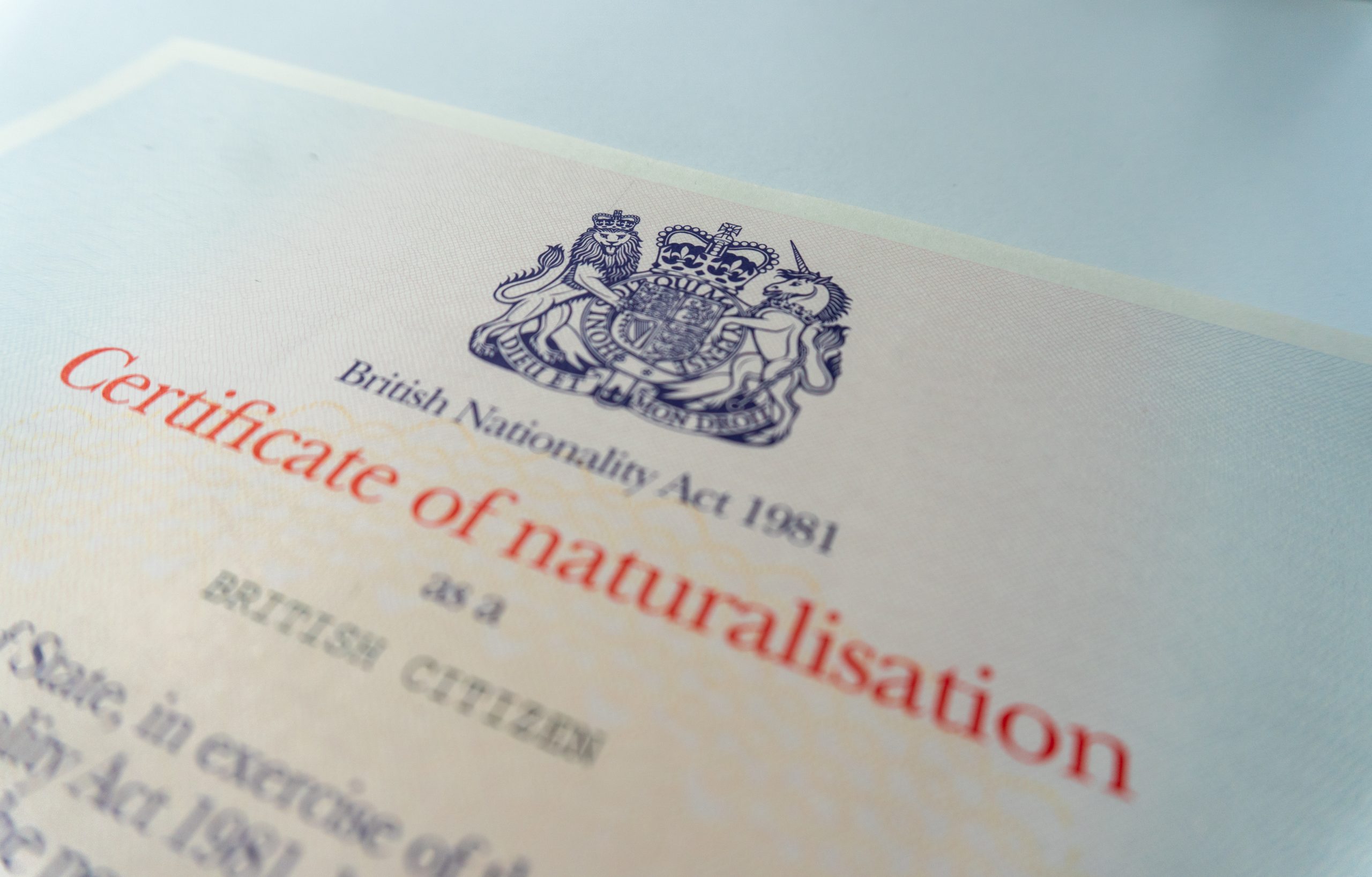 Replace a lost or damaged UK Naturalisation Certificate