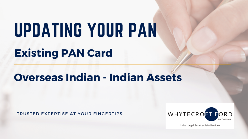 Update PAN Card - NRI OCI Overseas Indian