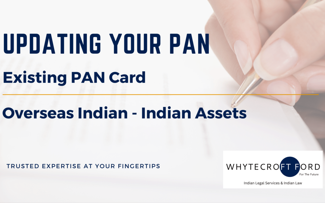 Update PAN Card – NRI OCI Overseas Indian