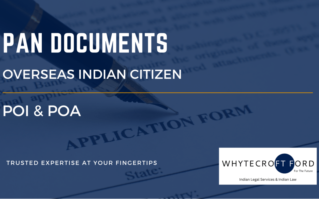 PAN Documents – Overseas Indian Citizen