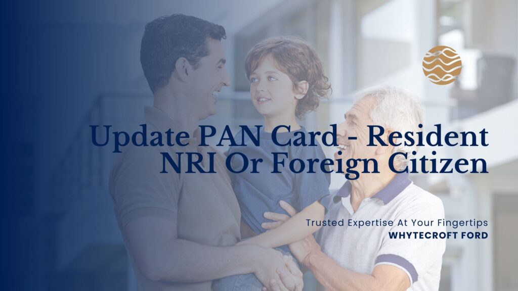 Update PAN Card from Resident to NRI